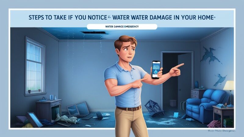 Steps To Take If You Notice Water Damage In Your Home