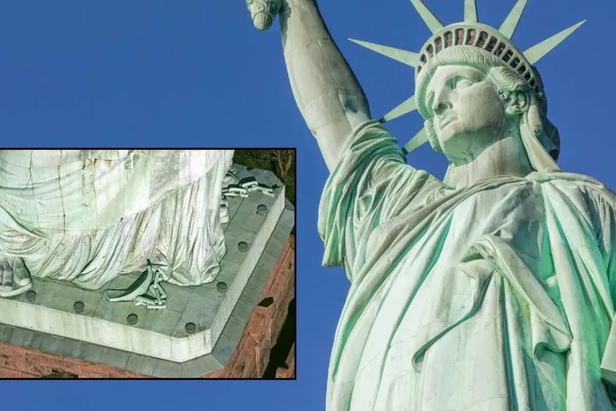 Statue of Liberty Wears Chains and Shackles: Honoring Freed Slaves