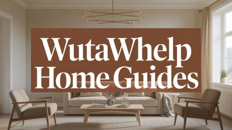 WutaWHelp Advice: Your Complete Guide to Home Maintenance