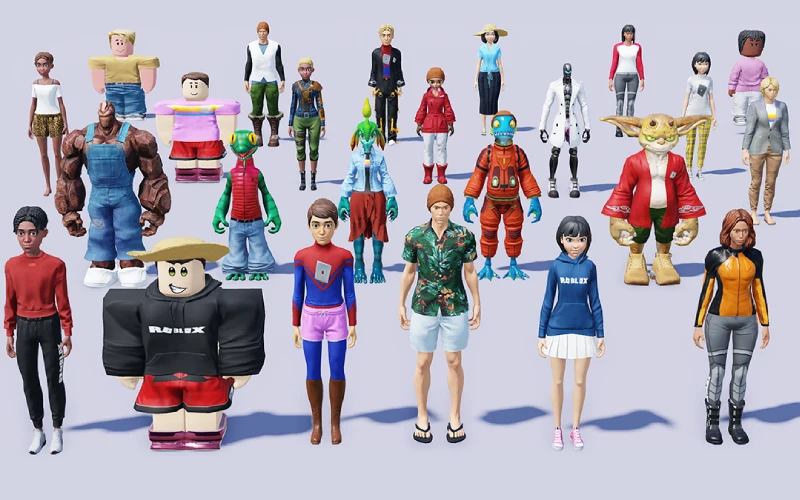 Roblox avatar or the Slivingland virtual world