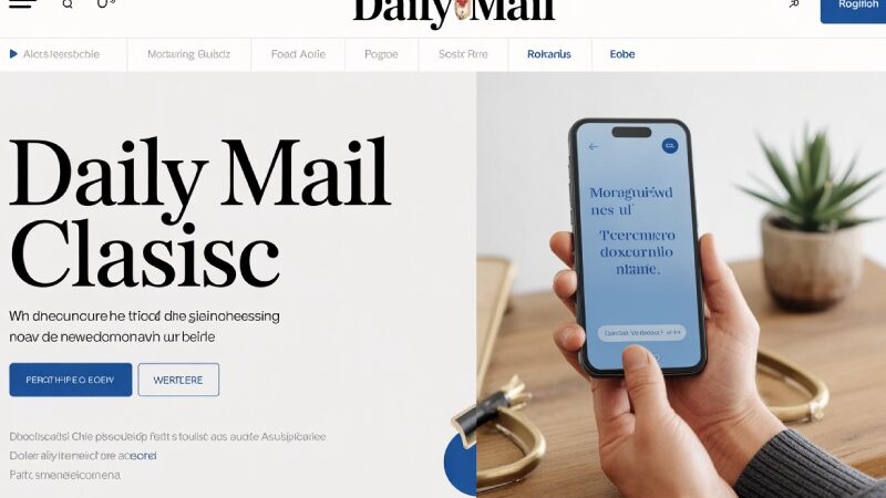 Daily Mail Classic Homepage UK Today: Login, Free News & Subscription Guide 