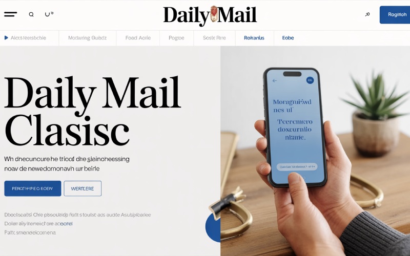 Daily Mail Classic Homepage UK Today: Login, Free News & Subscription Guide 