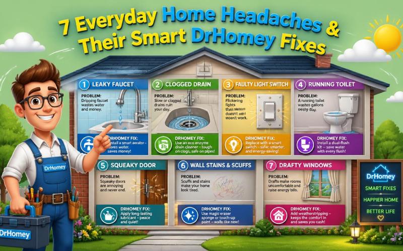 7 Everyday Home Headaches & Their Smart DrHomey Fixes